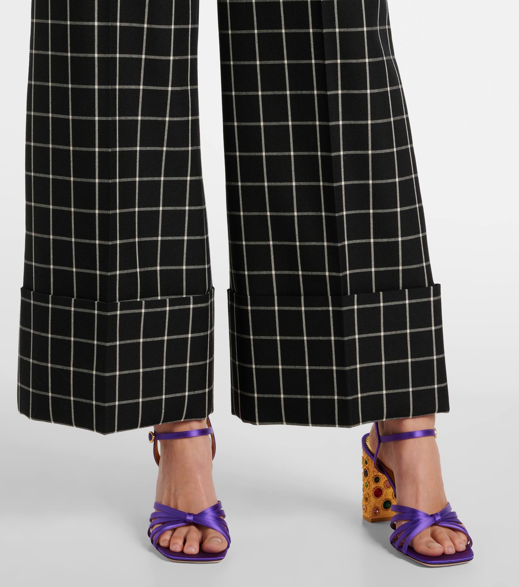 Mossi virgin wool wide-leg pants - 5