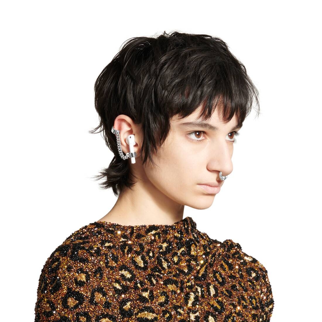 Camden Nose Ring in Silver - 5