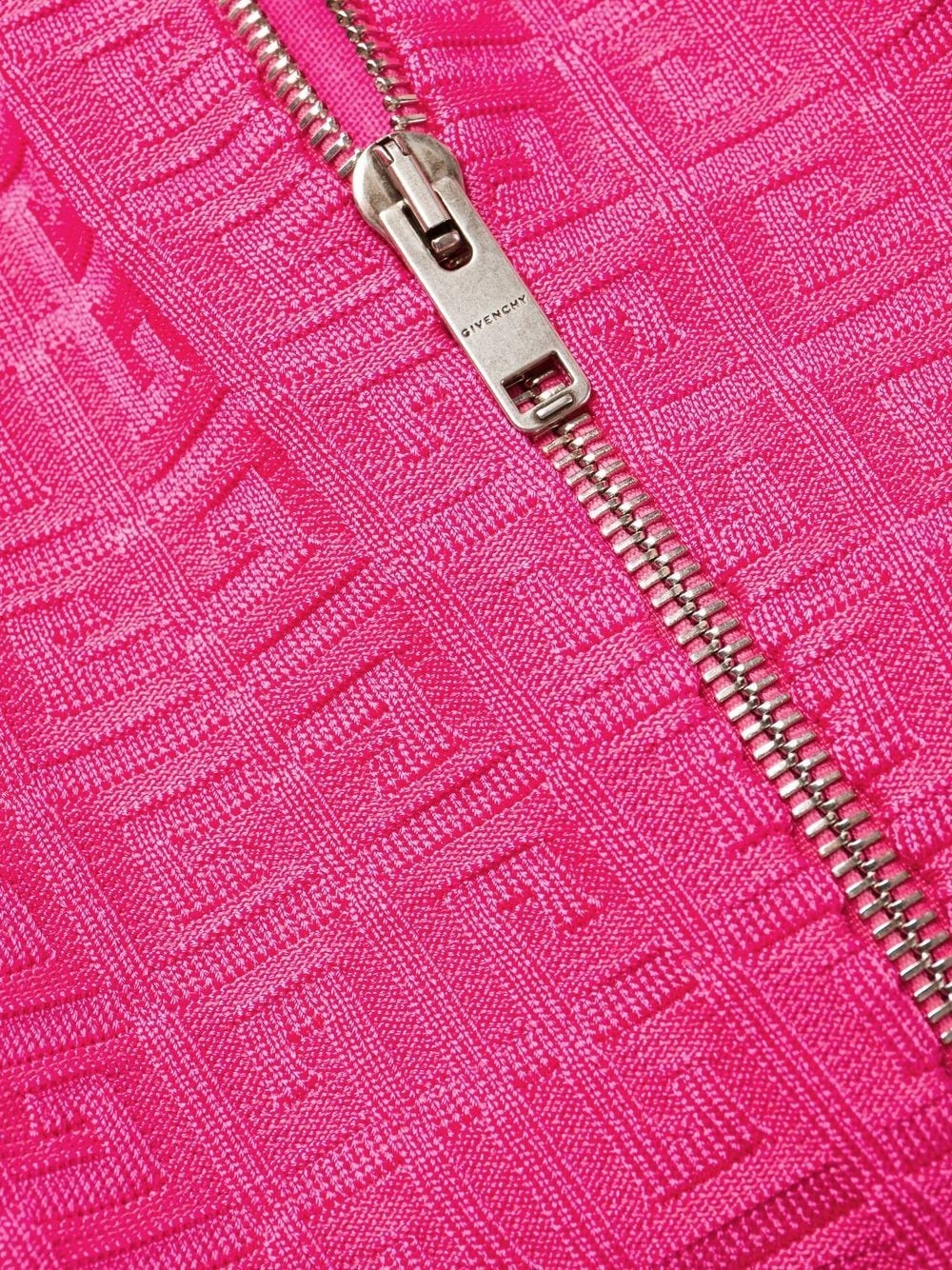 monogram-pattern knitted dress - 5