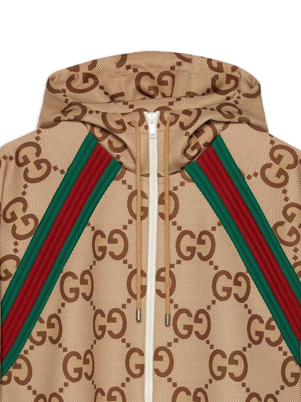 GG-monogram zip hooded jacket - 3
