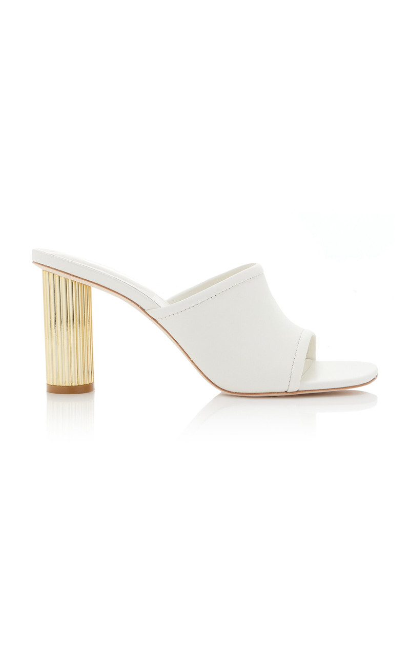 Winston Leather Mules ivory 1
