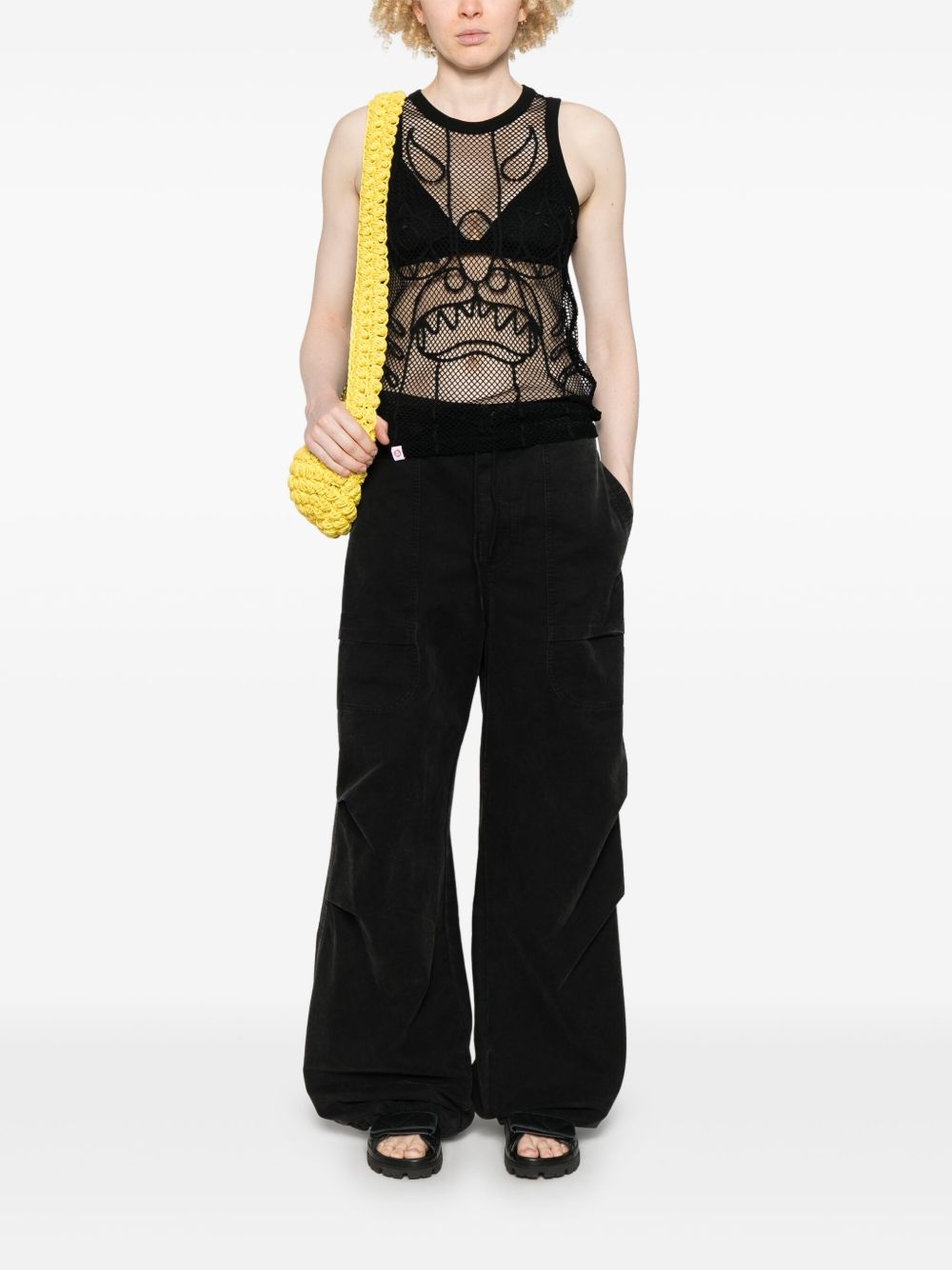Graphic Net top - 3