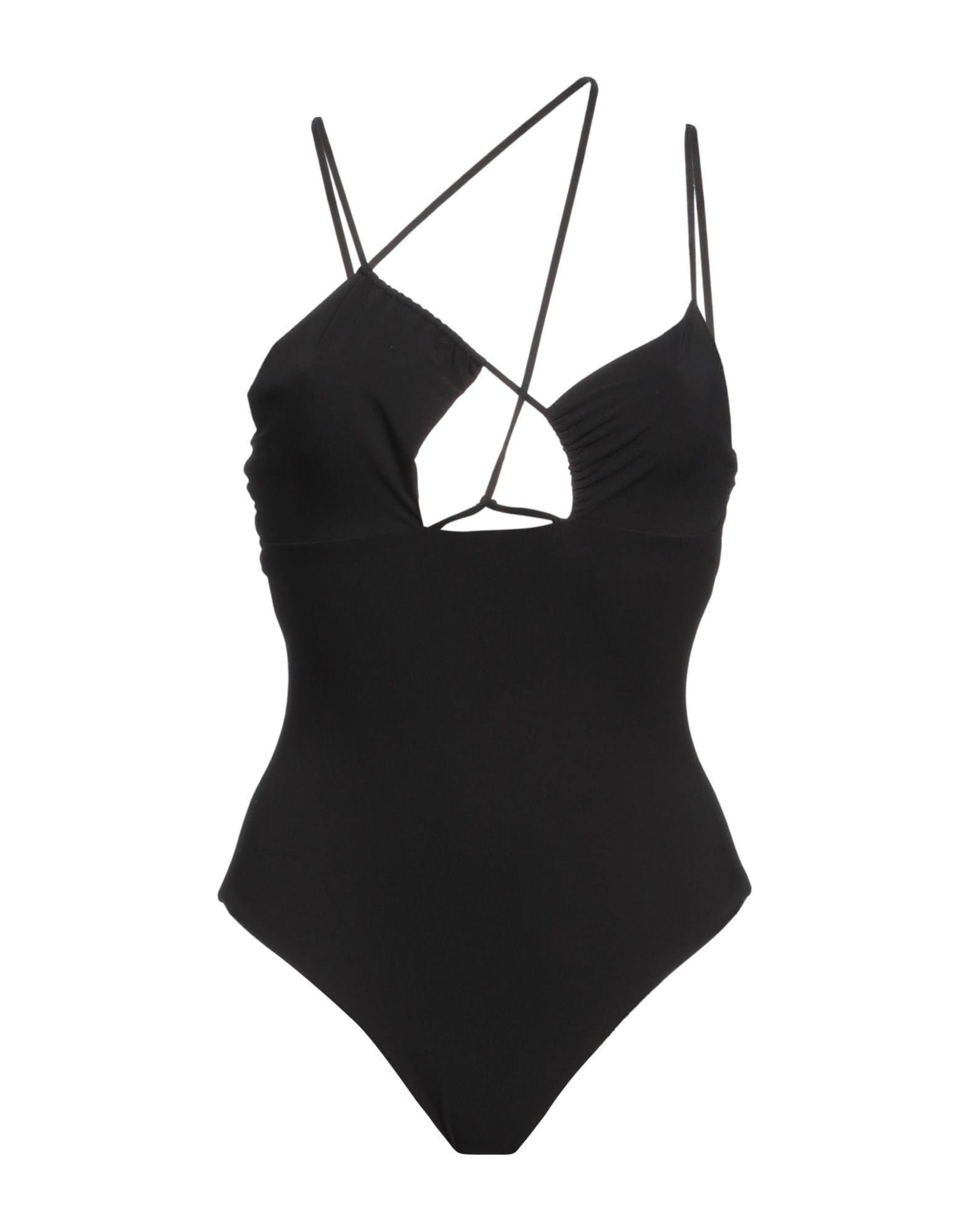 Black Women's One-piece Swimsuits - 1