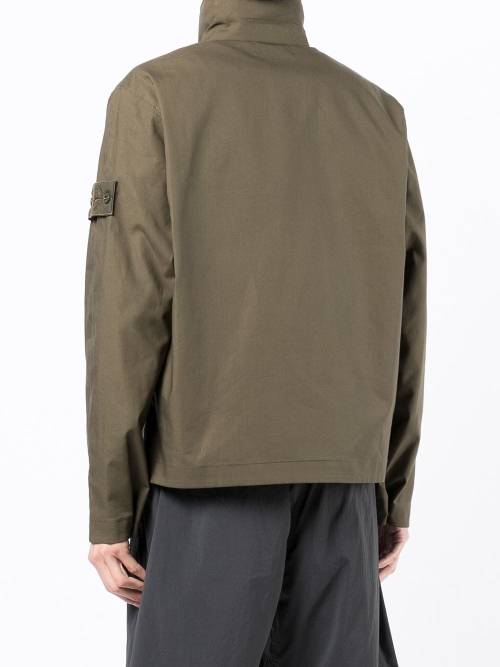 Compass-patch funnel-neck jacket - 4