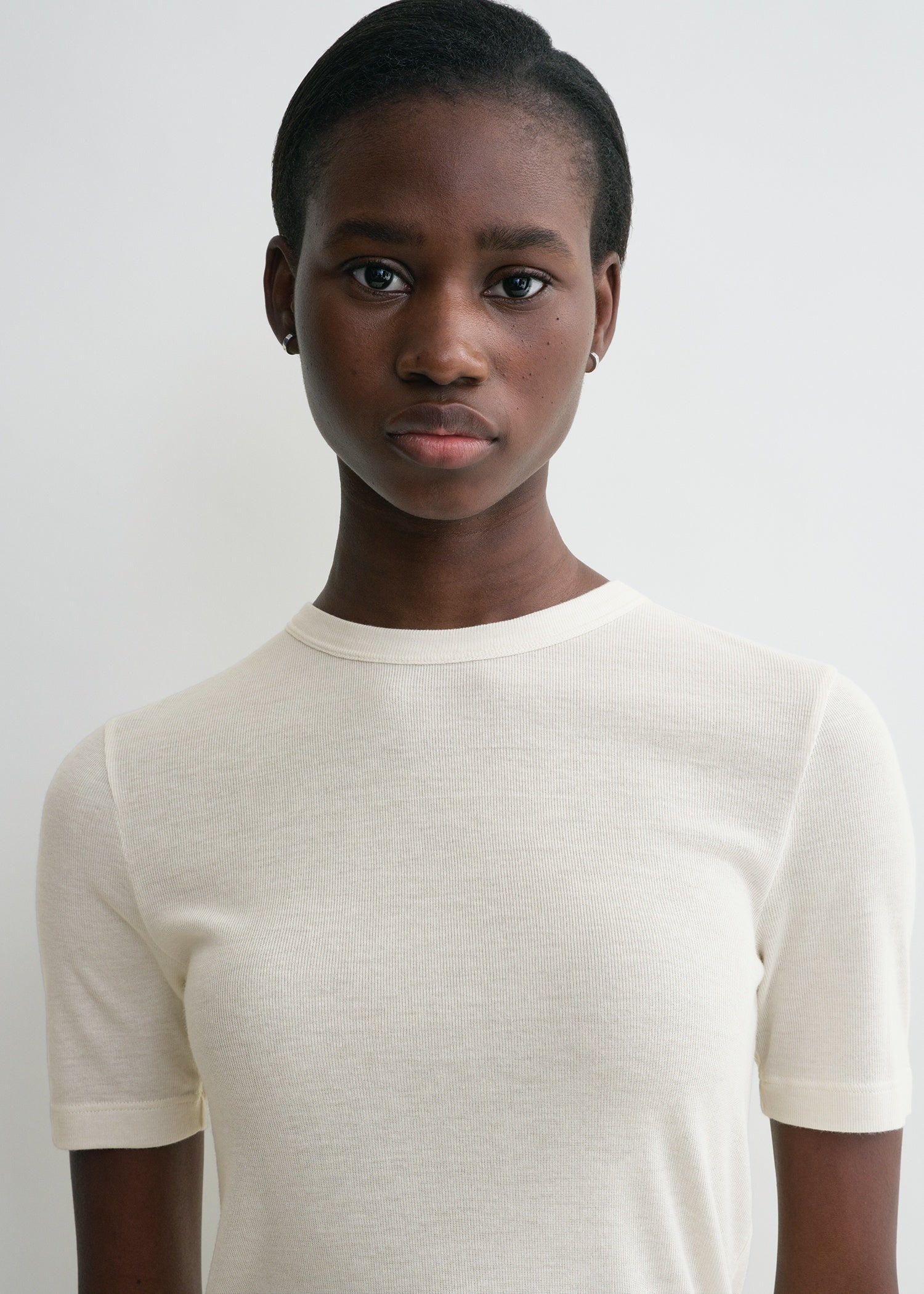 Classic rib tee winter white - 6