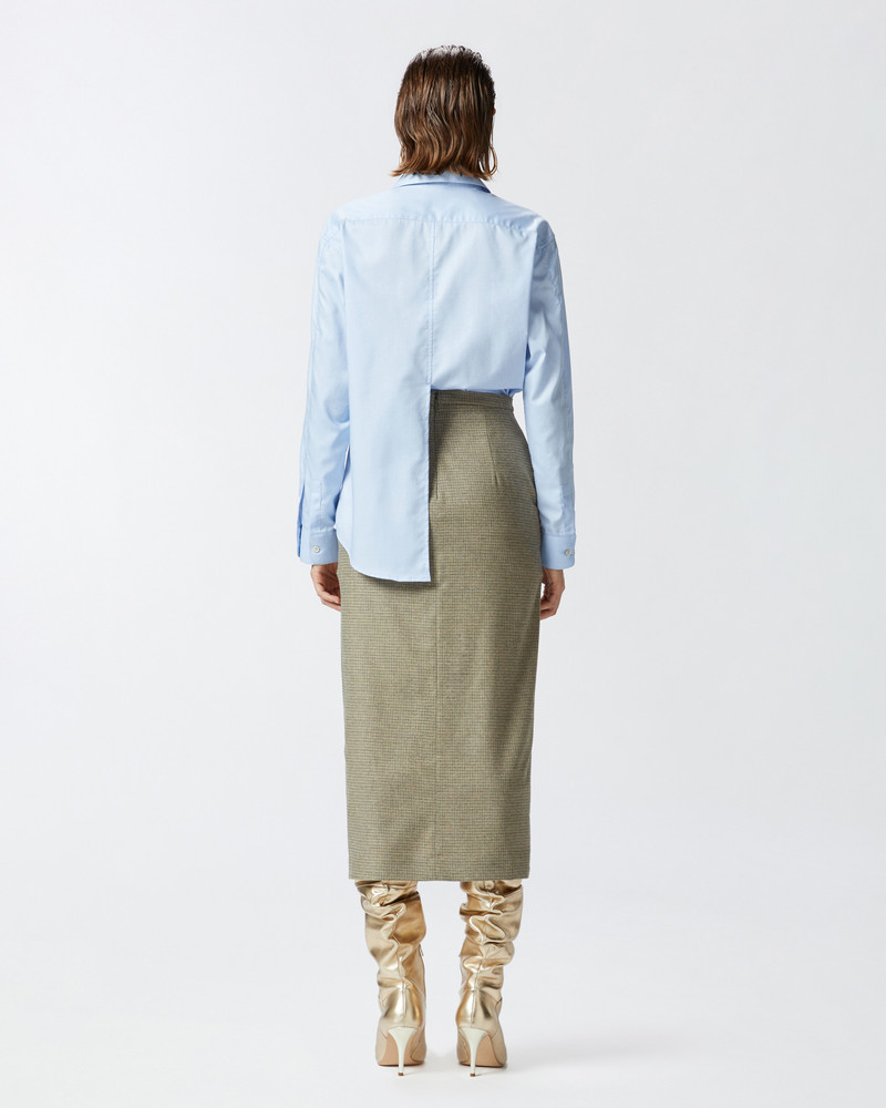 LIGHT BLUE COTTON OXFORD SHIRT 4