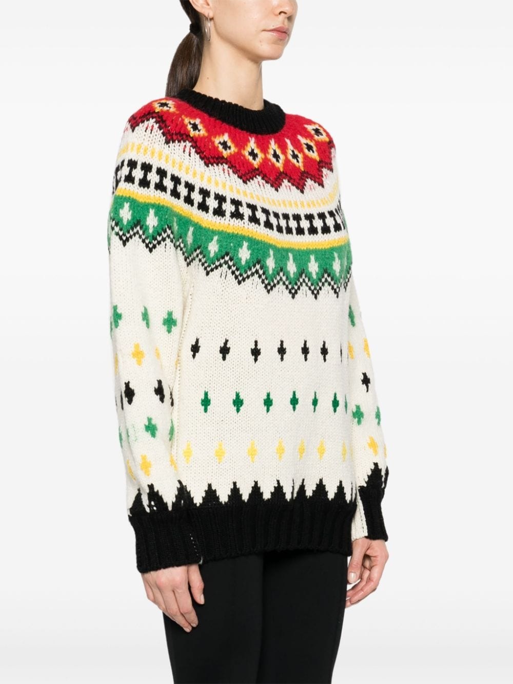 fair isle-knit crew-neck jumper - 3