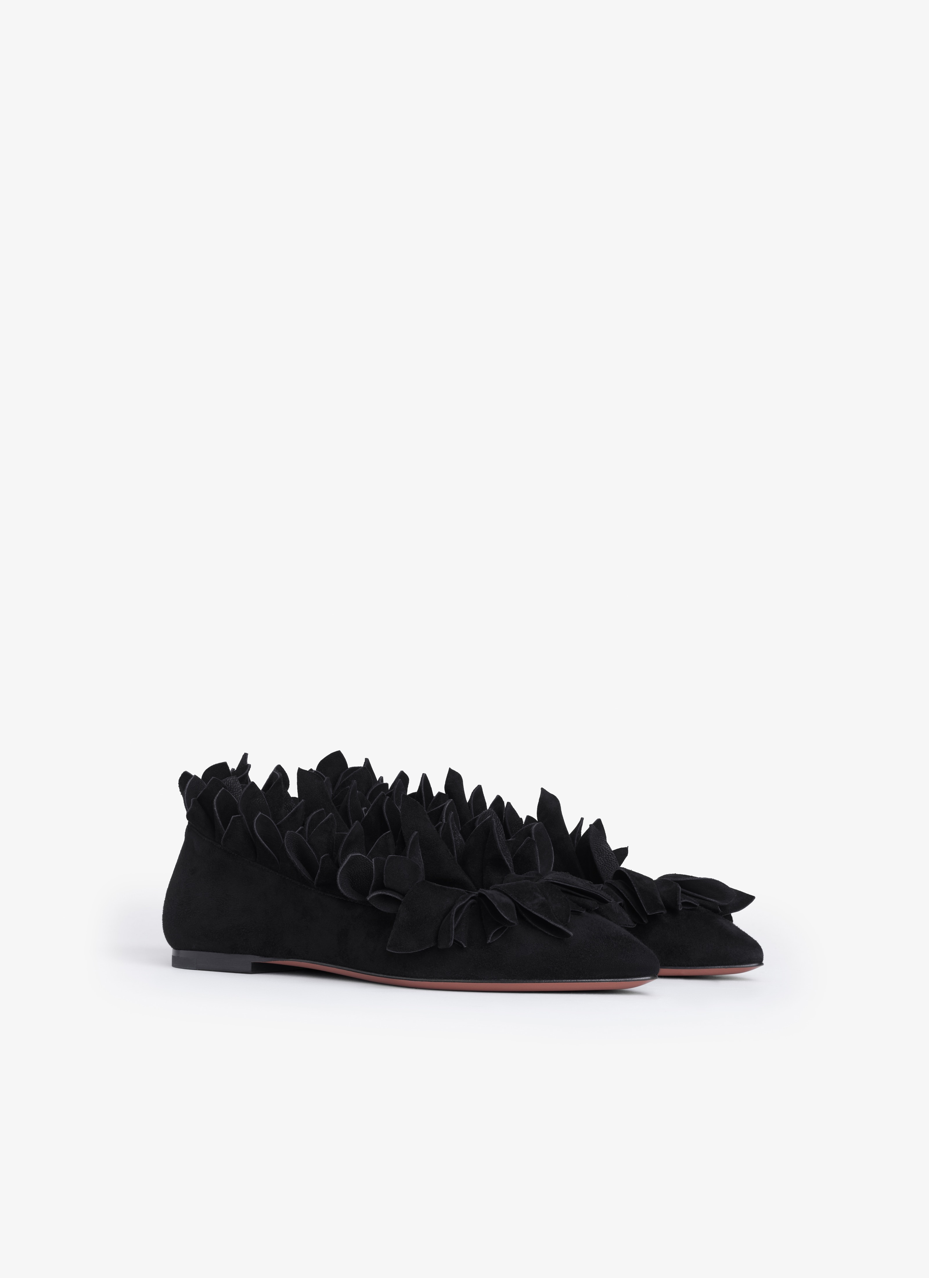 PETAL BALLET FLATS IN SUEDE GOATSKIN - 2