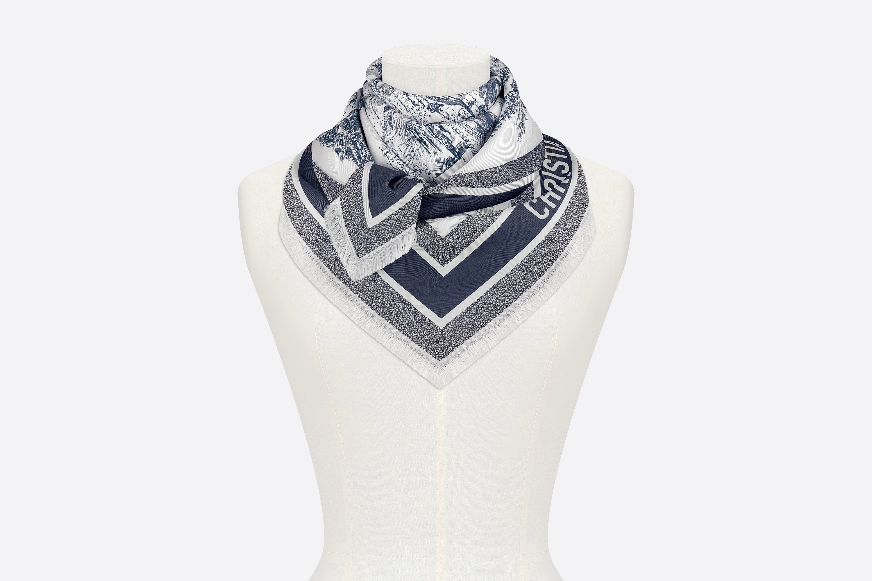 Toile de Jouy Quatre Saisons Square Scarf - 3