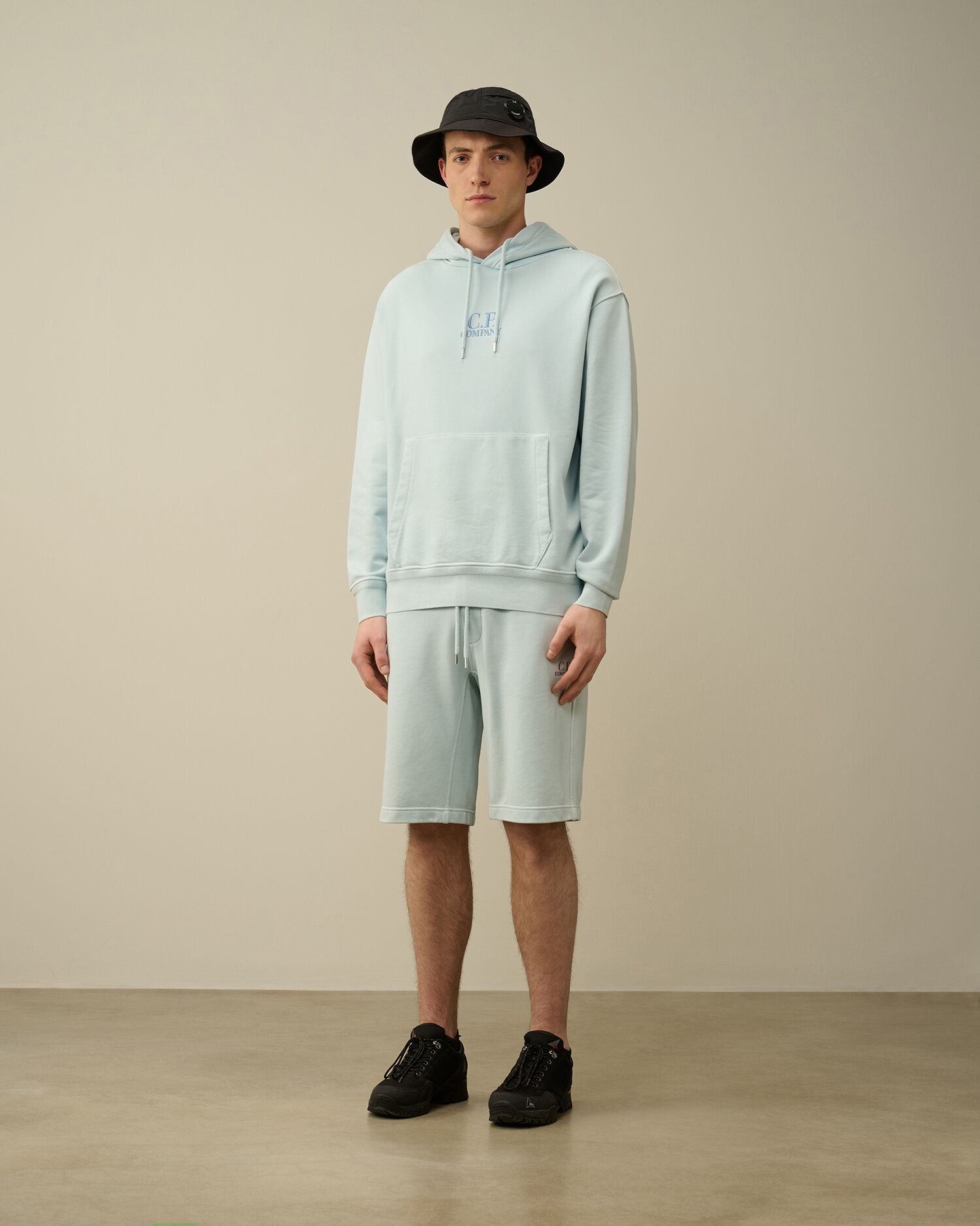 Cotton Diagonal Fleece Shorts - 6