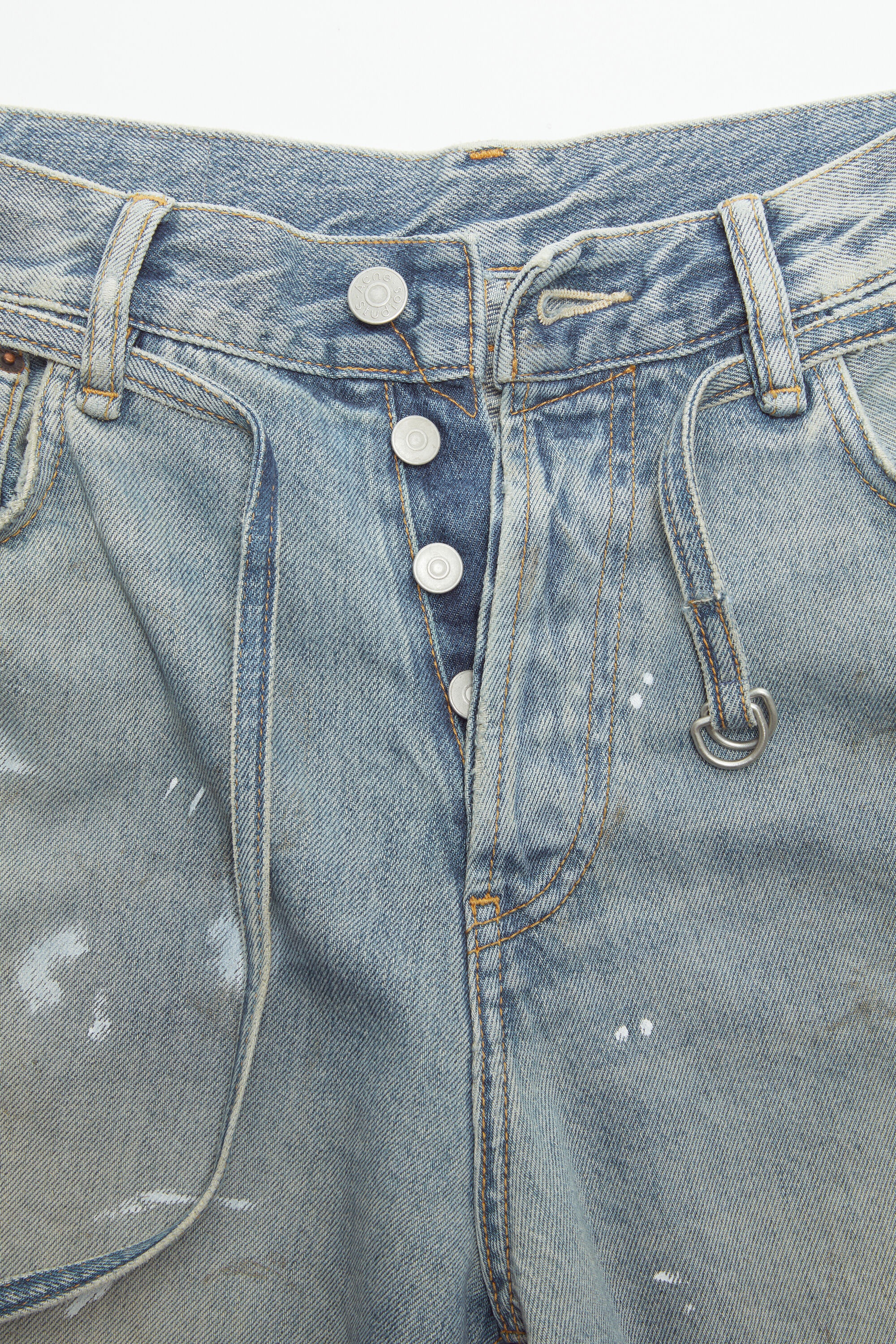 Loose fit denim shorts - Light blue - 6