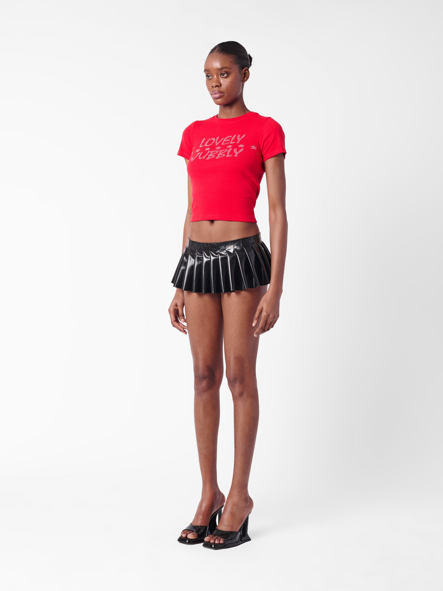 LOVELY JUBBLY TEE RED - 4