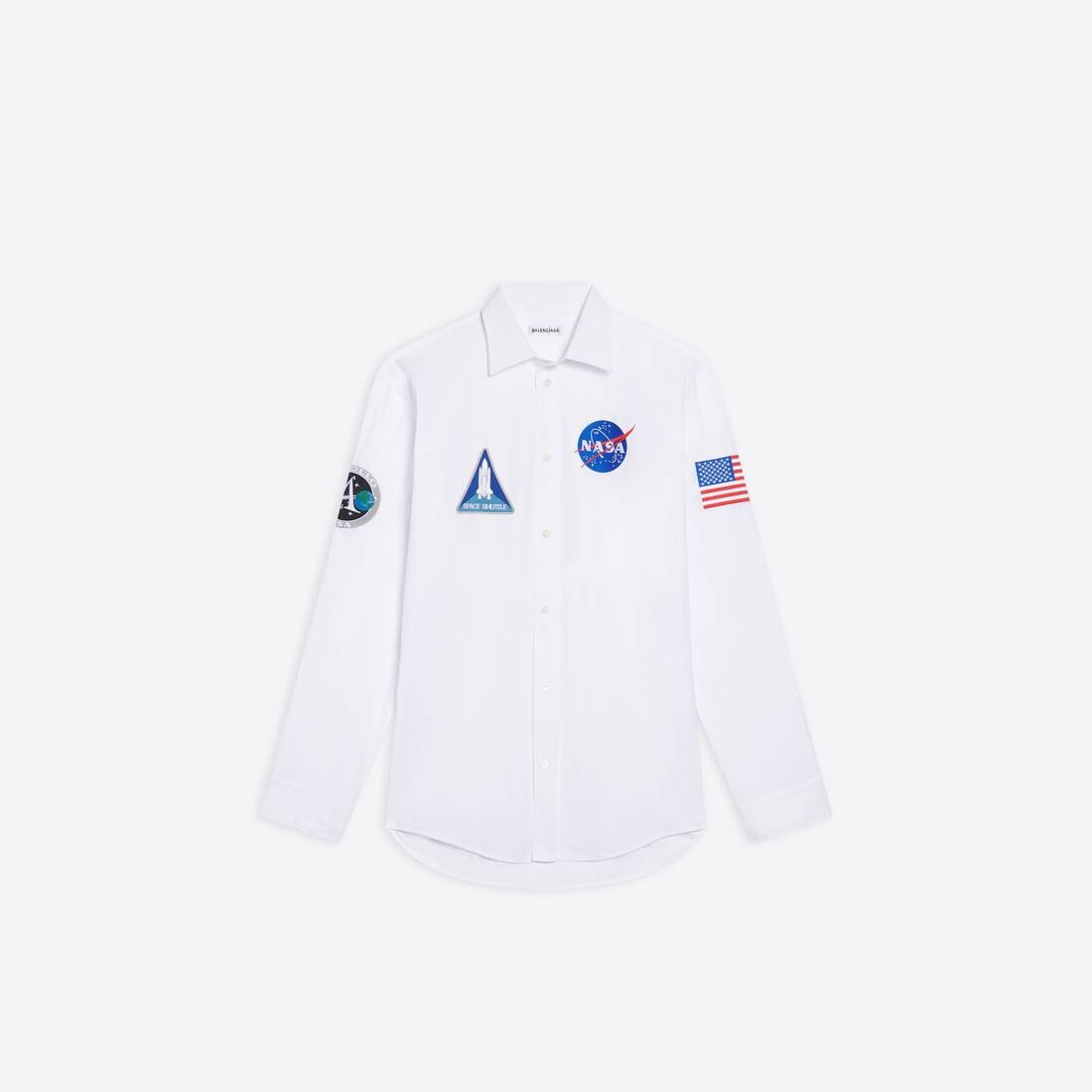 Men's Space Shirt in White - 1