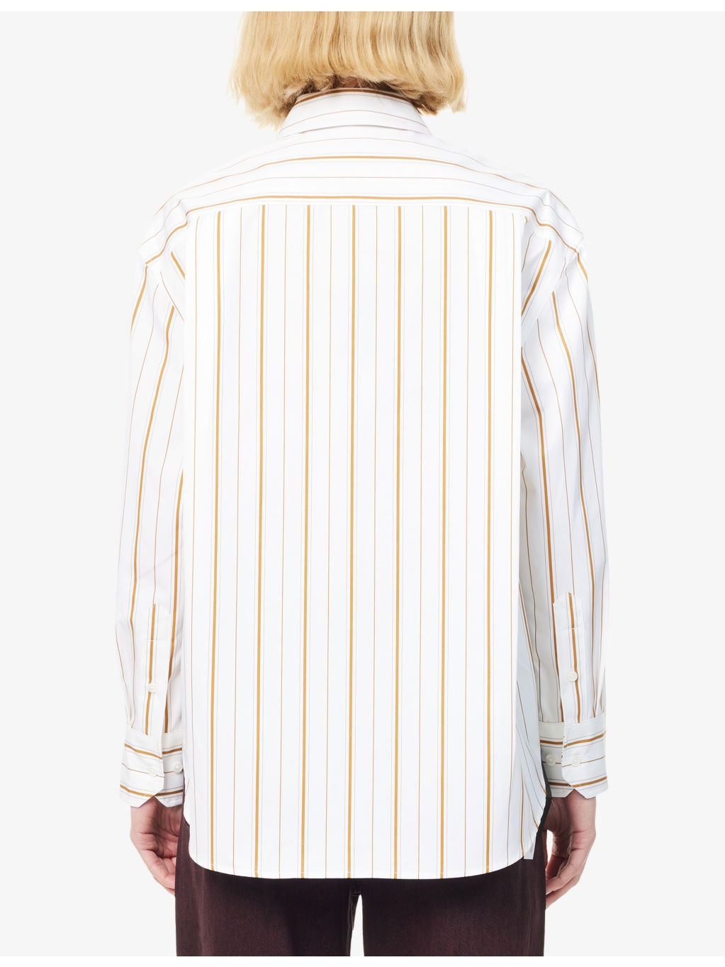 Jessica Stripe-Print Cotton Shirt - 4