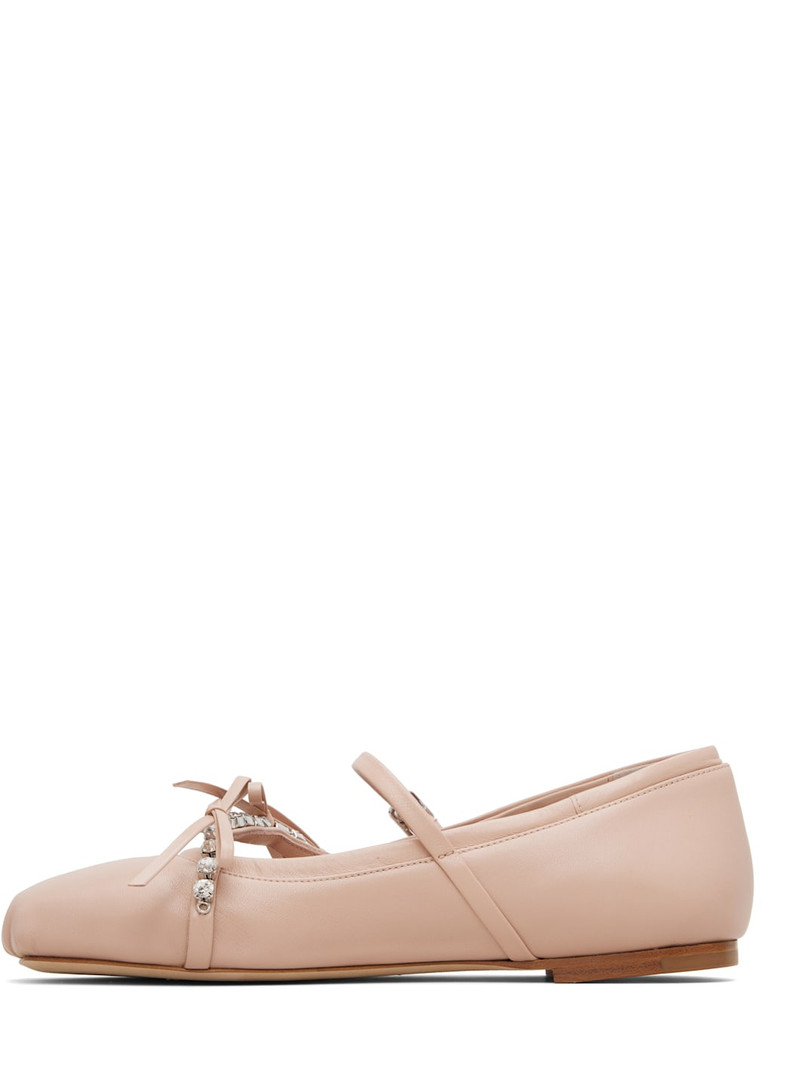 JIMMY CHOO Pink Loli Ballerina Flats outlook