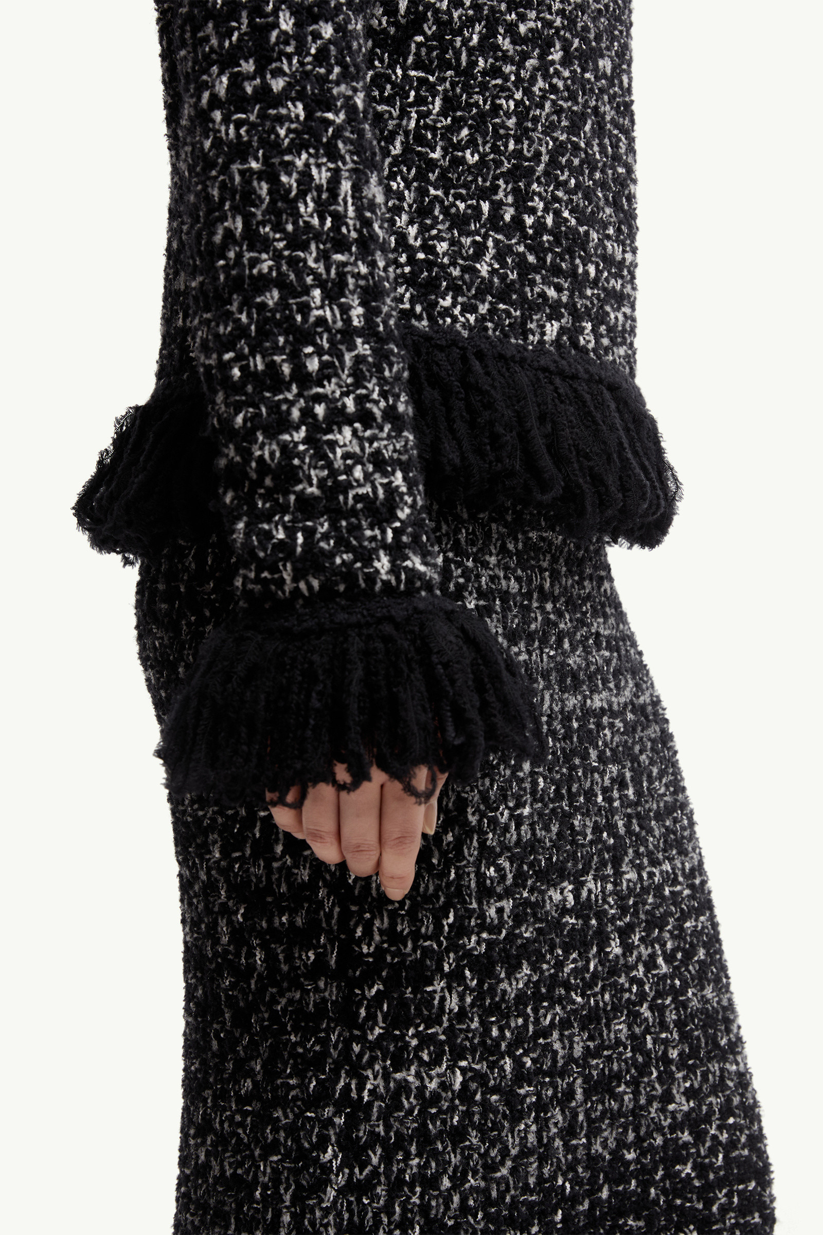 Fringe-Trim Wool Blend Sweater - 6