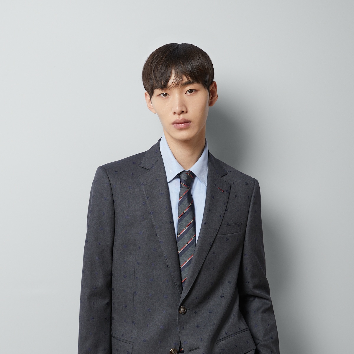 Horsebit silk jacquard tie - 3