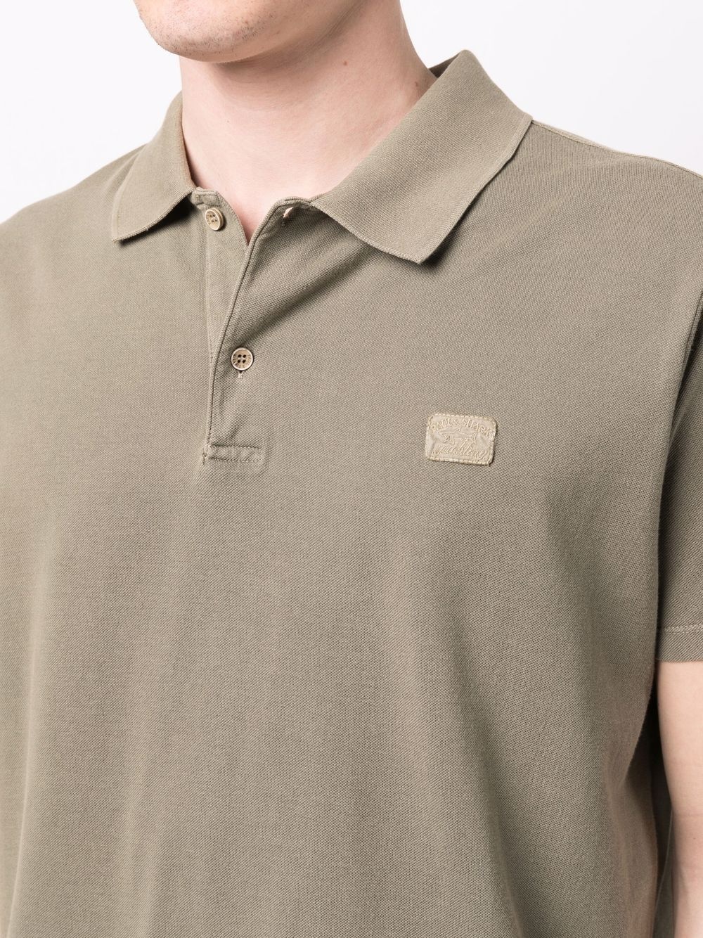 embroidered-logo polo shirt - 5