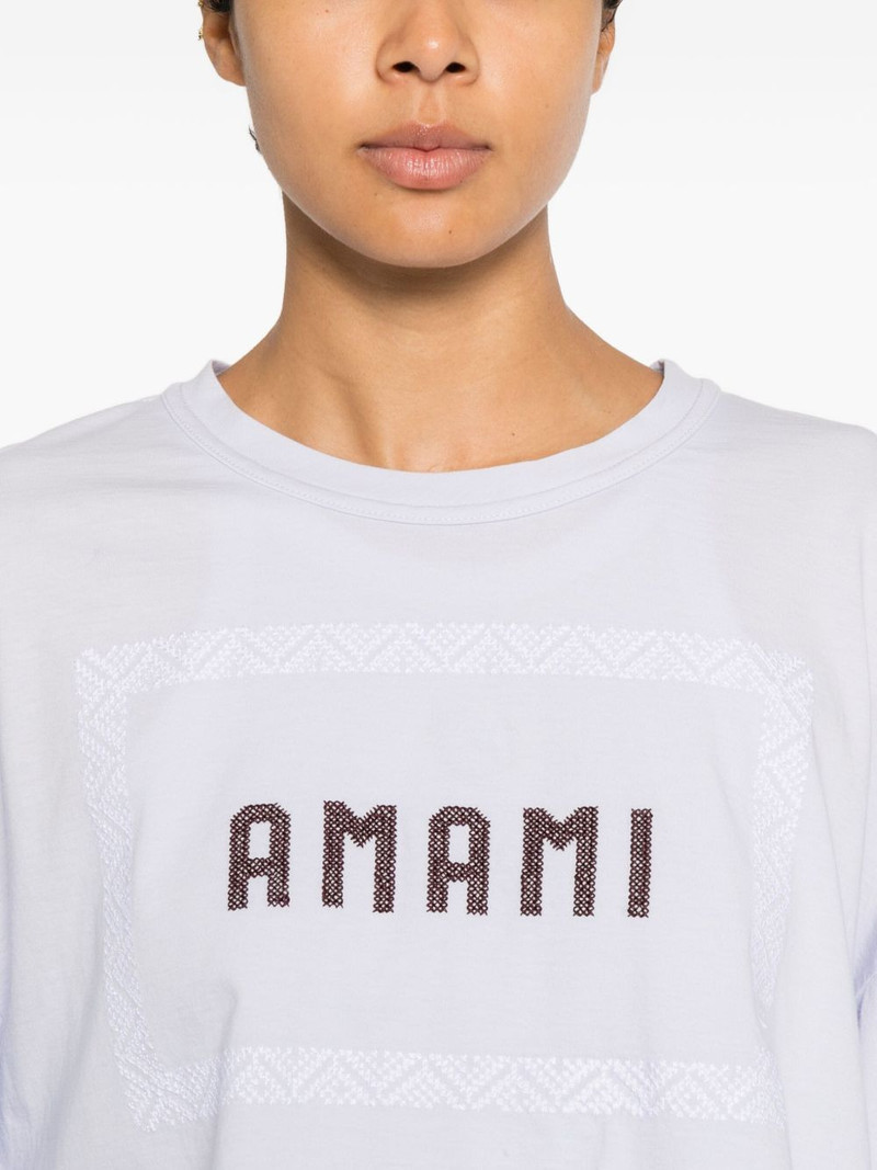 embroidered-detail T-shirt 5