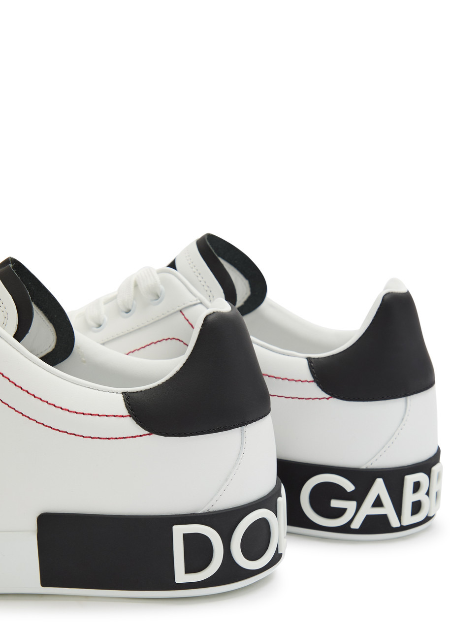 Dolce & Gabbana Portofino Panelled Leather Sneakers - 4
