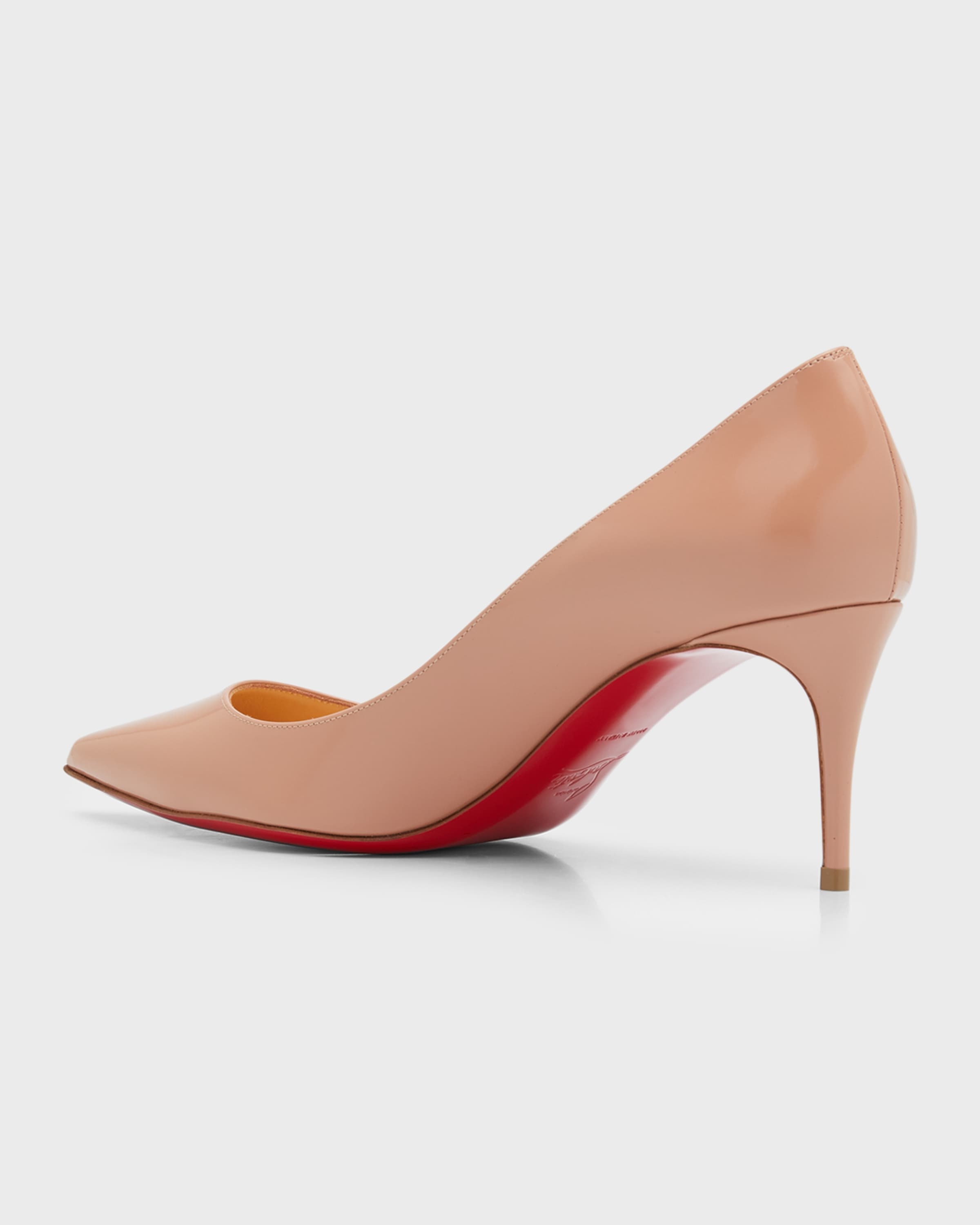 Kate 70mm Patent Red Sole Pumps - 3