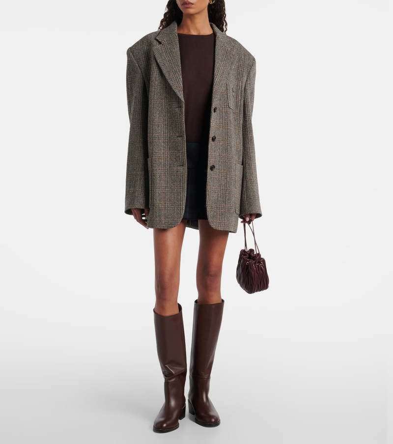 AQUAZZURA Sellier leather knee-high boots outlook