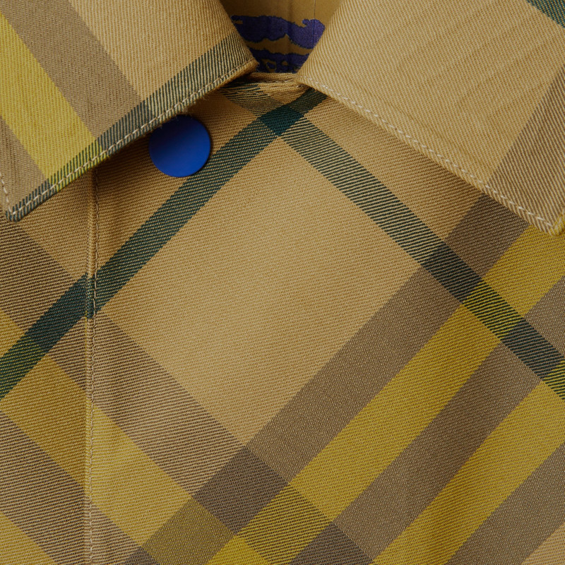 Long Check Wool Car Coat 6