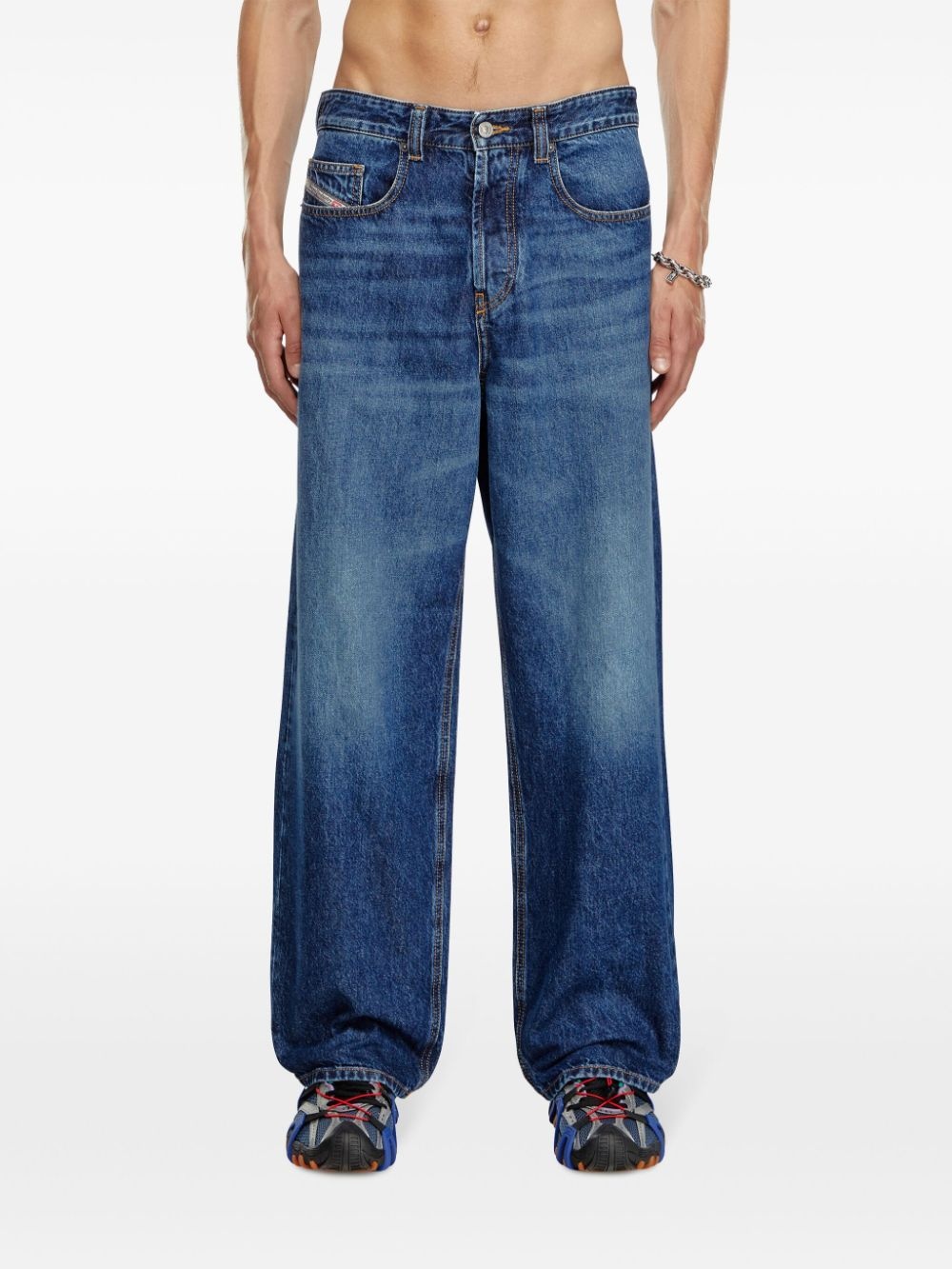 D-Macro logo patch jeans - 3