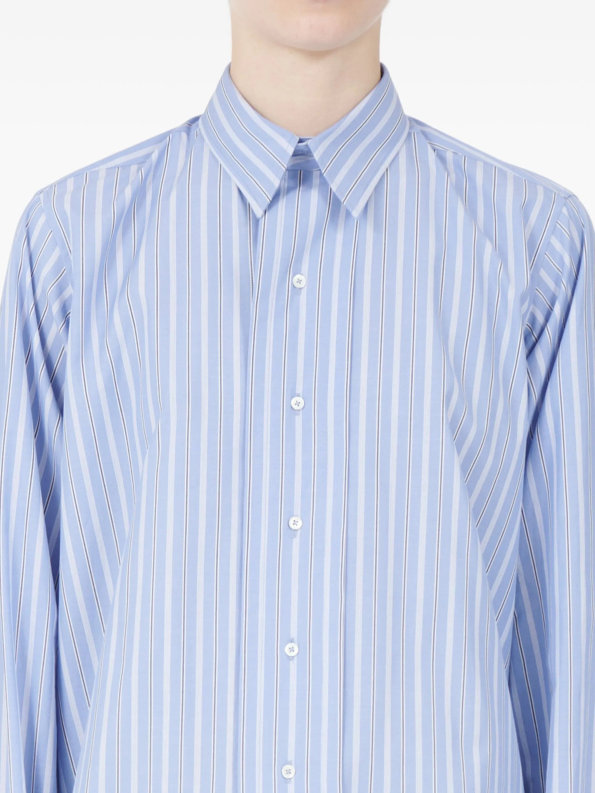 Maison Margiela Striped Long-sleeved Shirt - 4