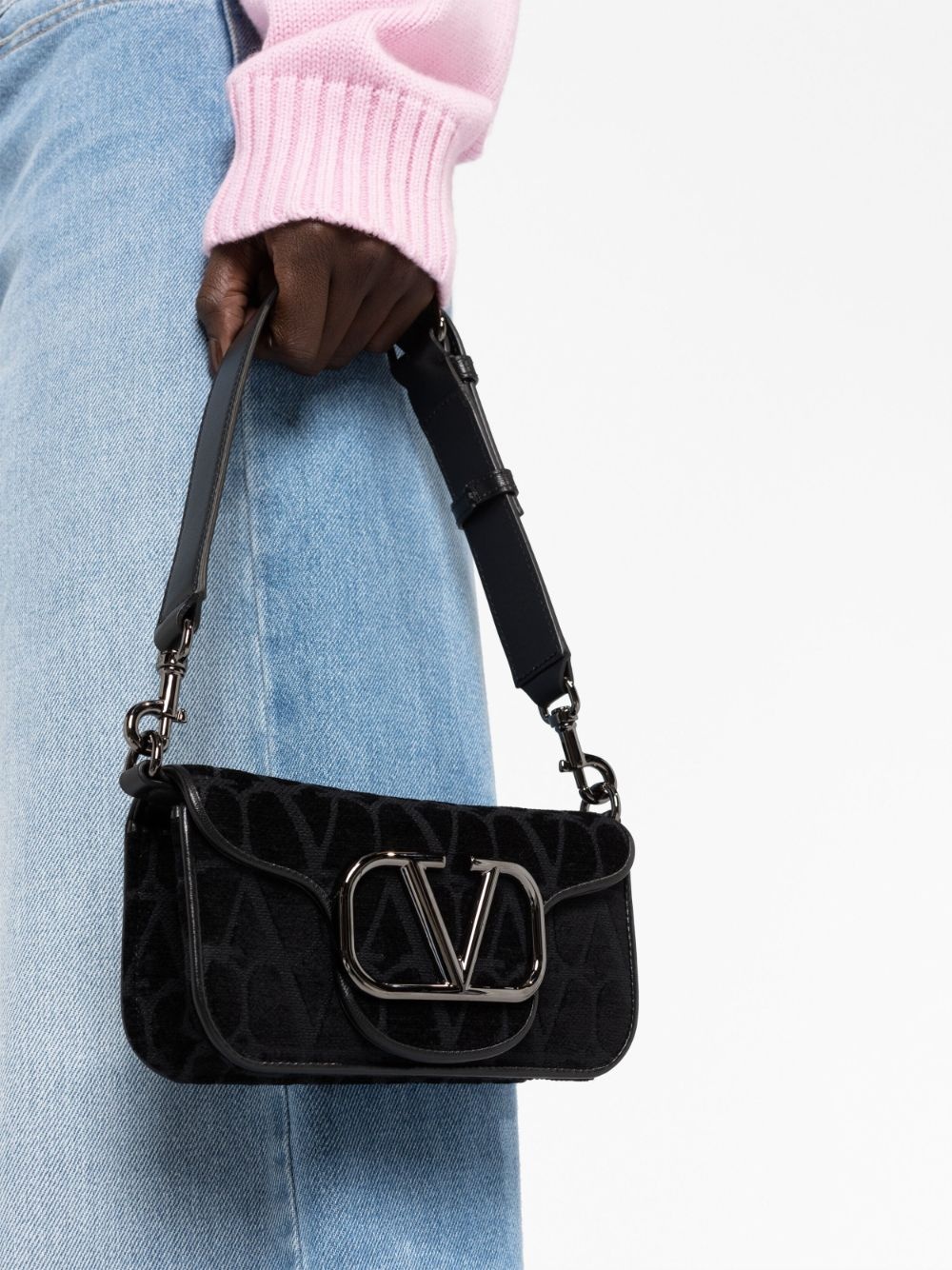VLogo-monogram shoulder bag - 3