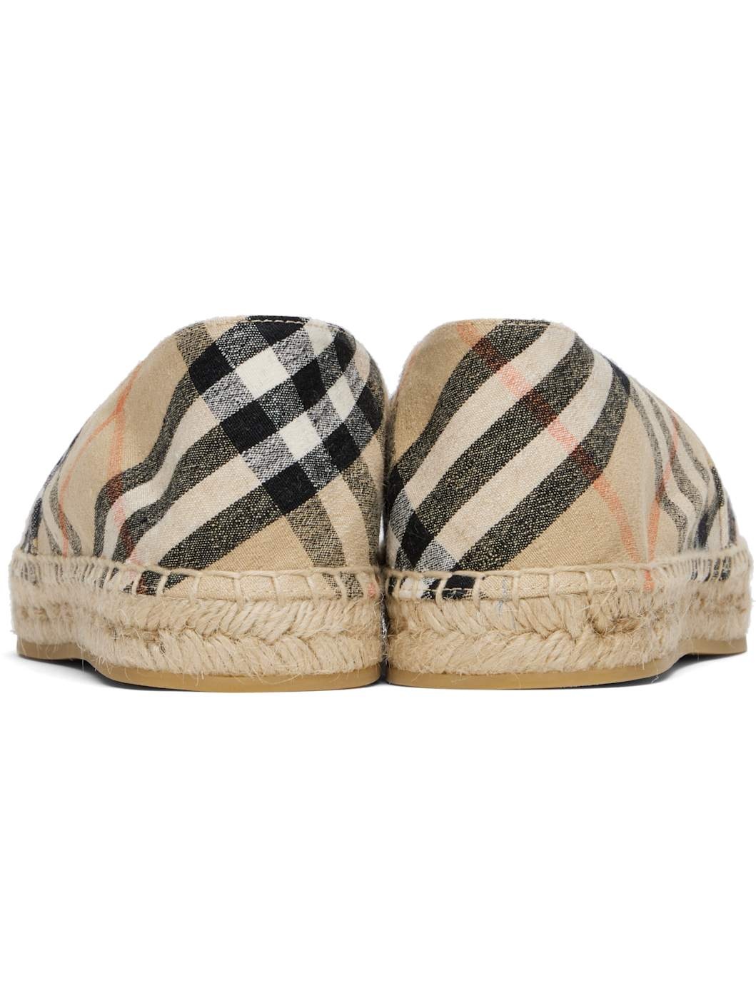 Beige Check Mews Espadrilles​ - 2