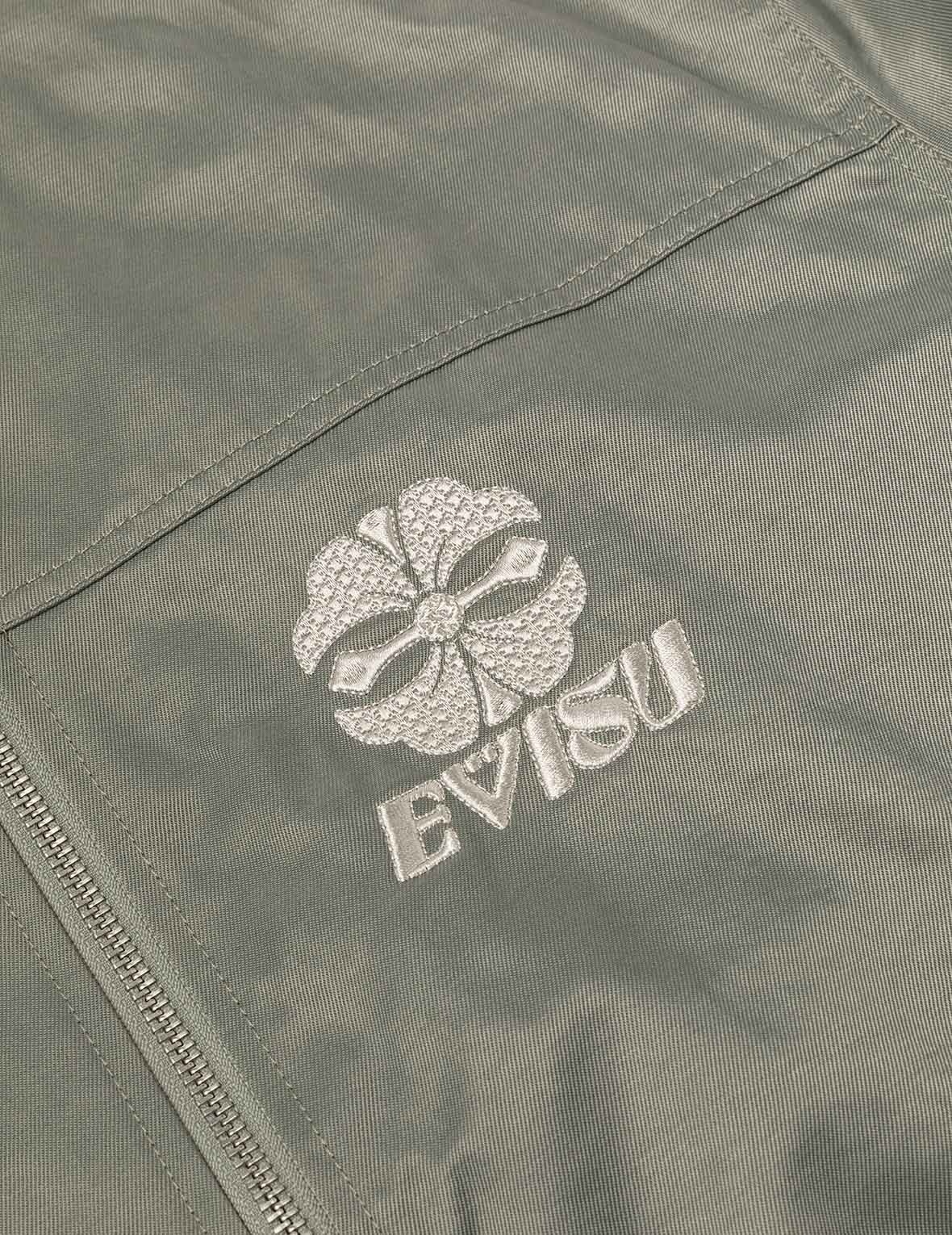 Denim Inserted Daicock with Kamon Embroidery Regular Fit Bomber Jacket - 6