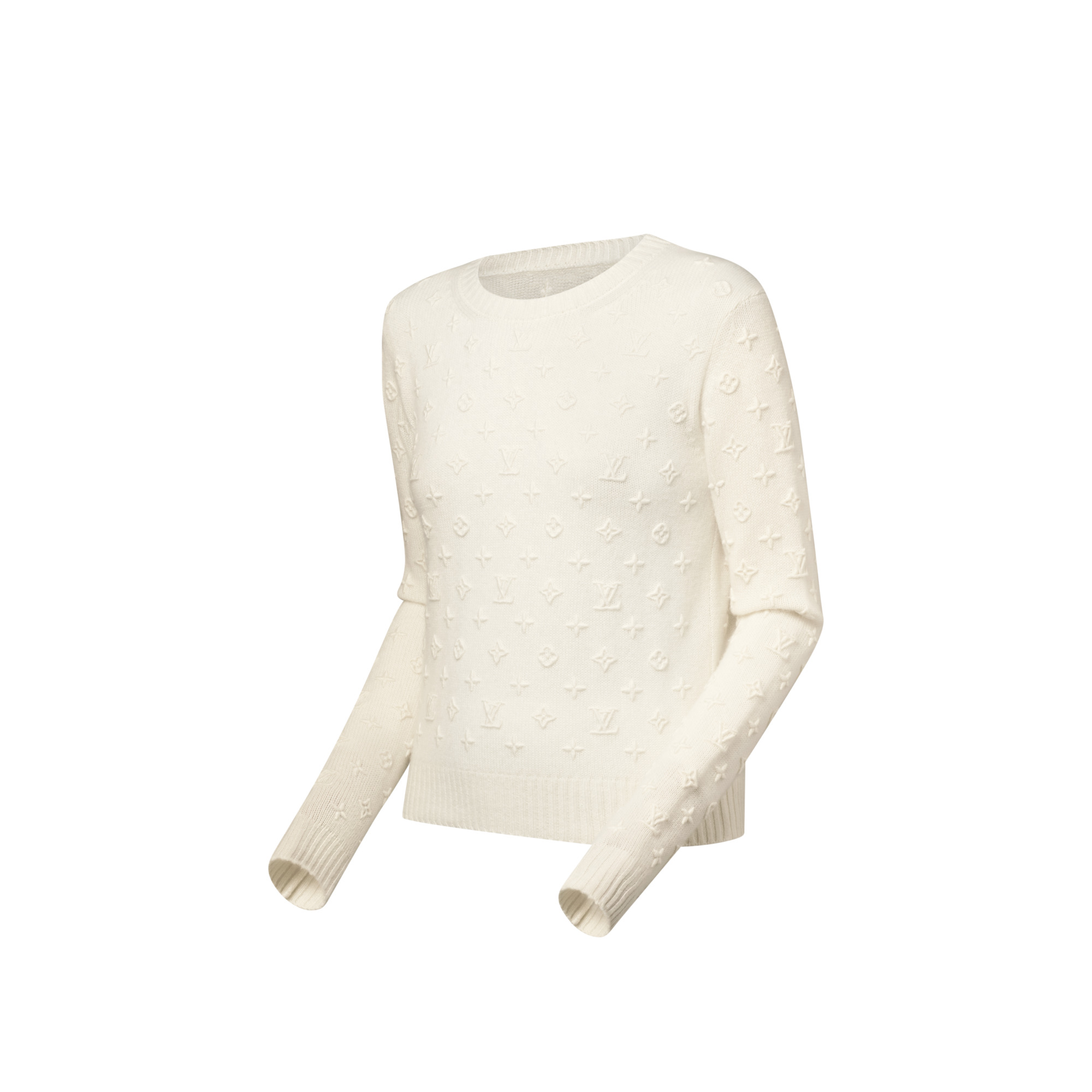 3D Monogram Knit Pullover - 2