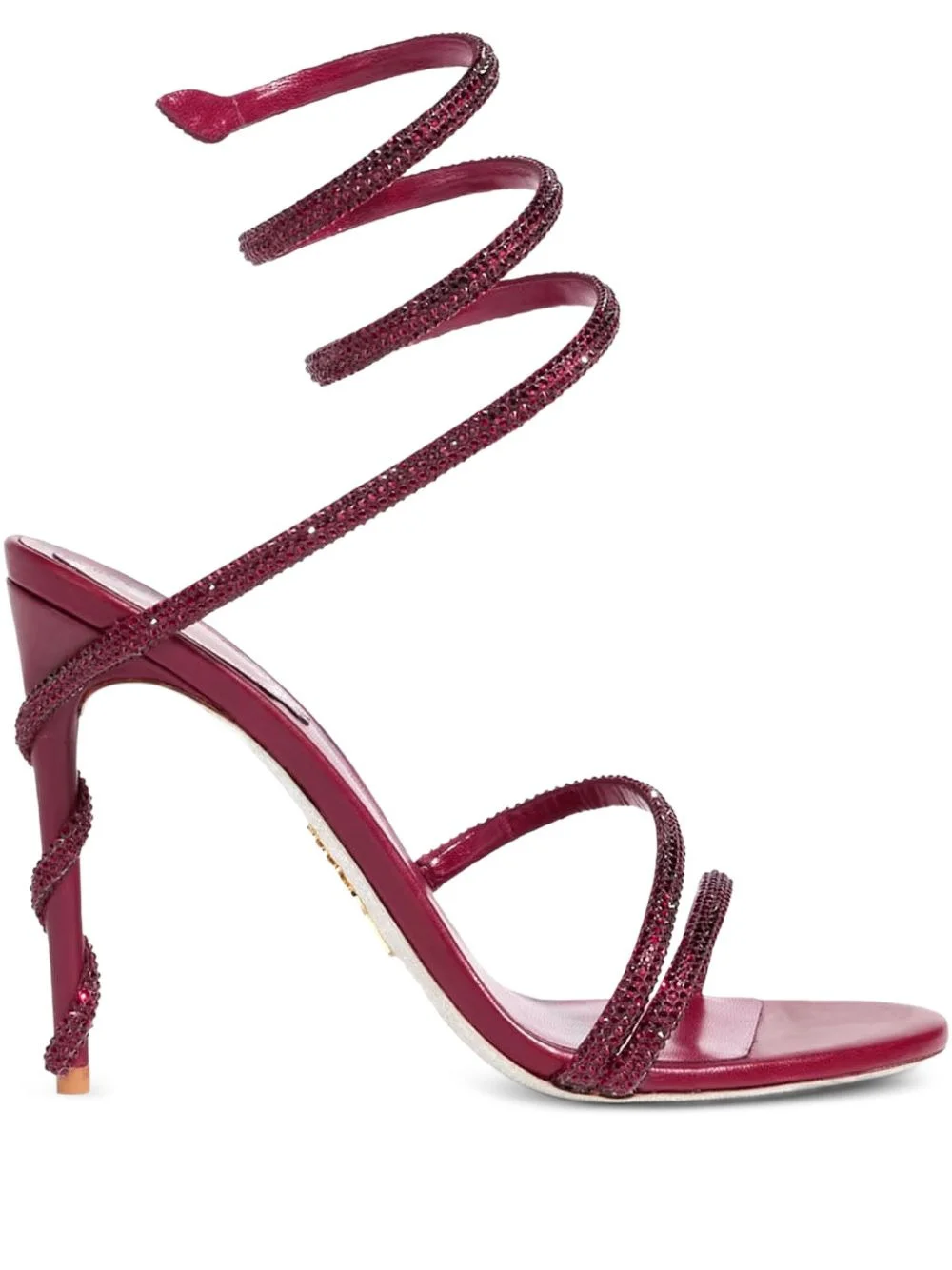 110mm crystal-embellished spiral sandals - 1