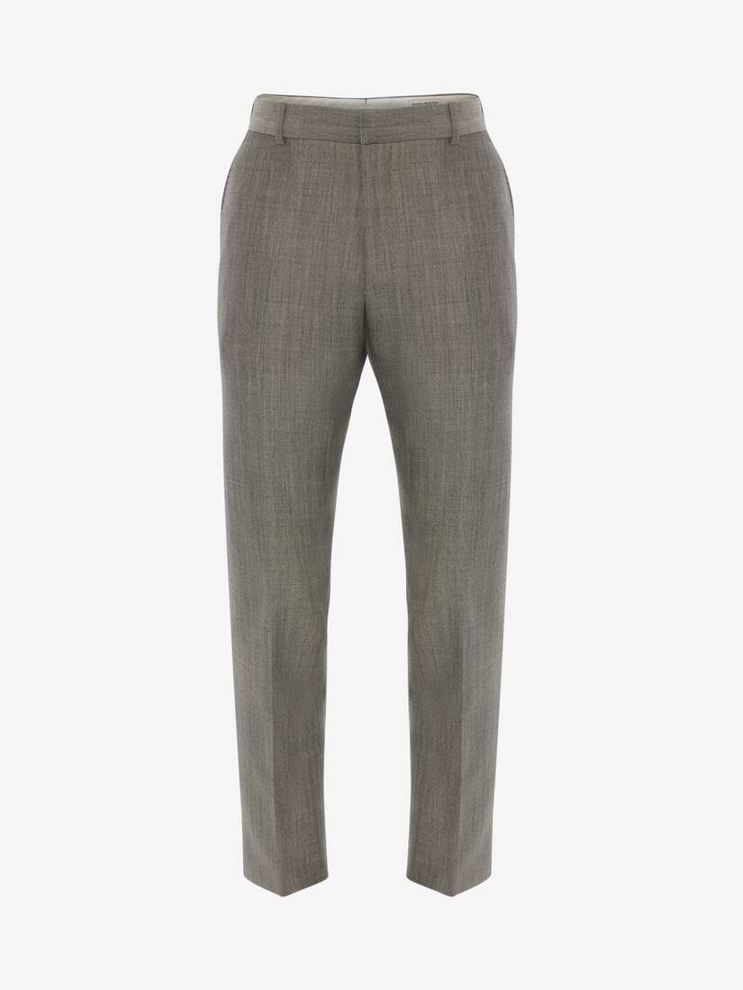 Fresco Wool Mohair Trouser in Grey - 1