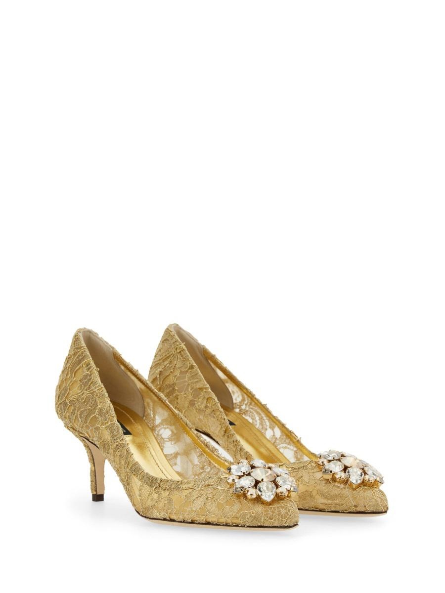 DOLCE & GABBANA TAORMINA LACE PUMPS - 3