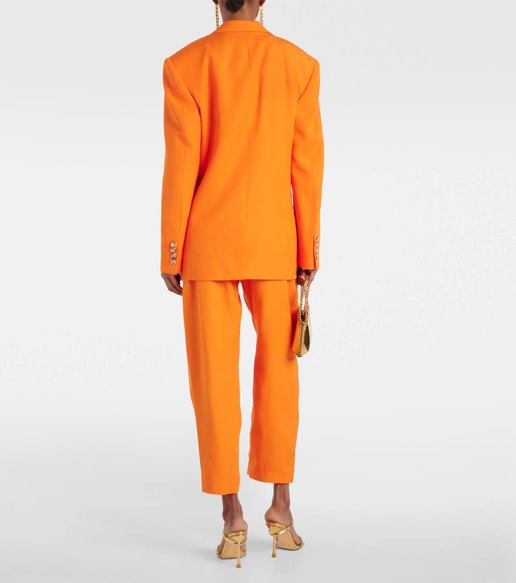 Single-breasted crêpe blazer - 3