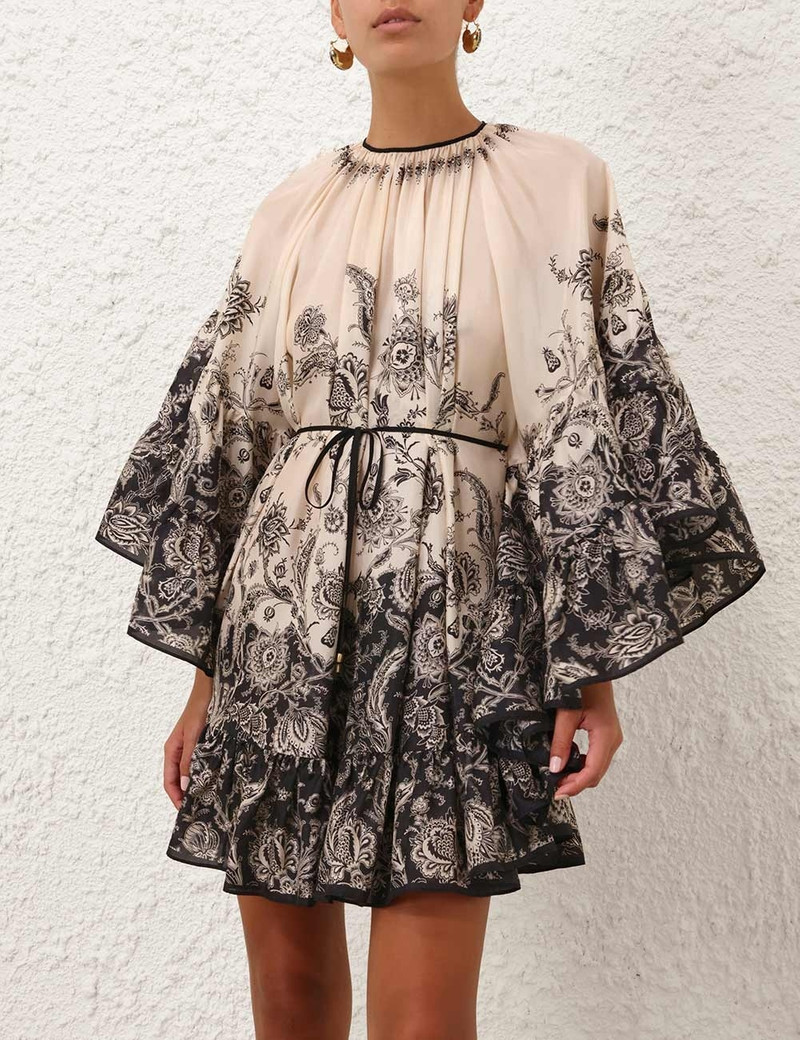 Zimmermann RHIANNON LANTERN MINI DRESS outlook