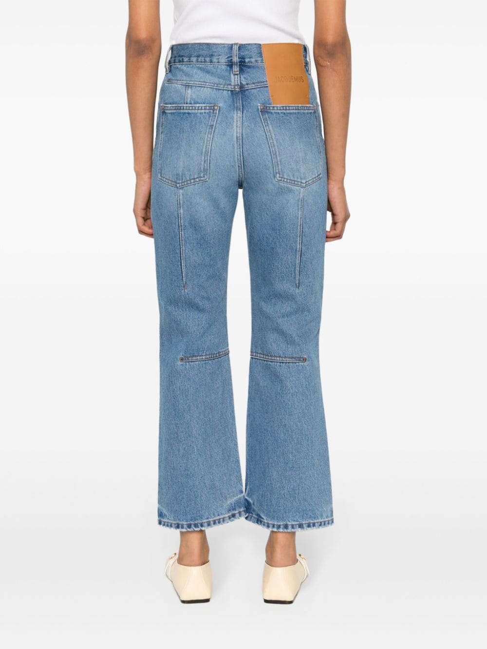 Le de-NÃ®mes high-waist cropped jeans - 4