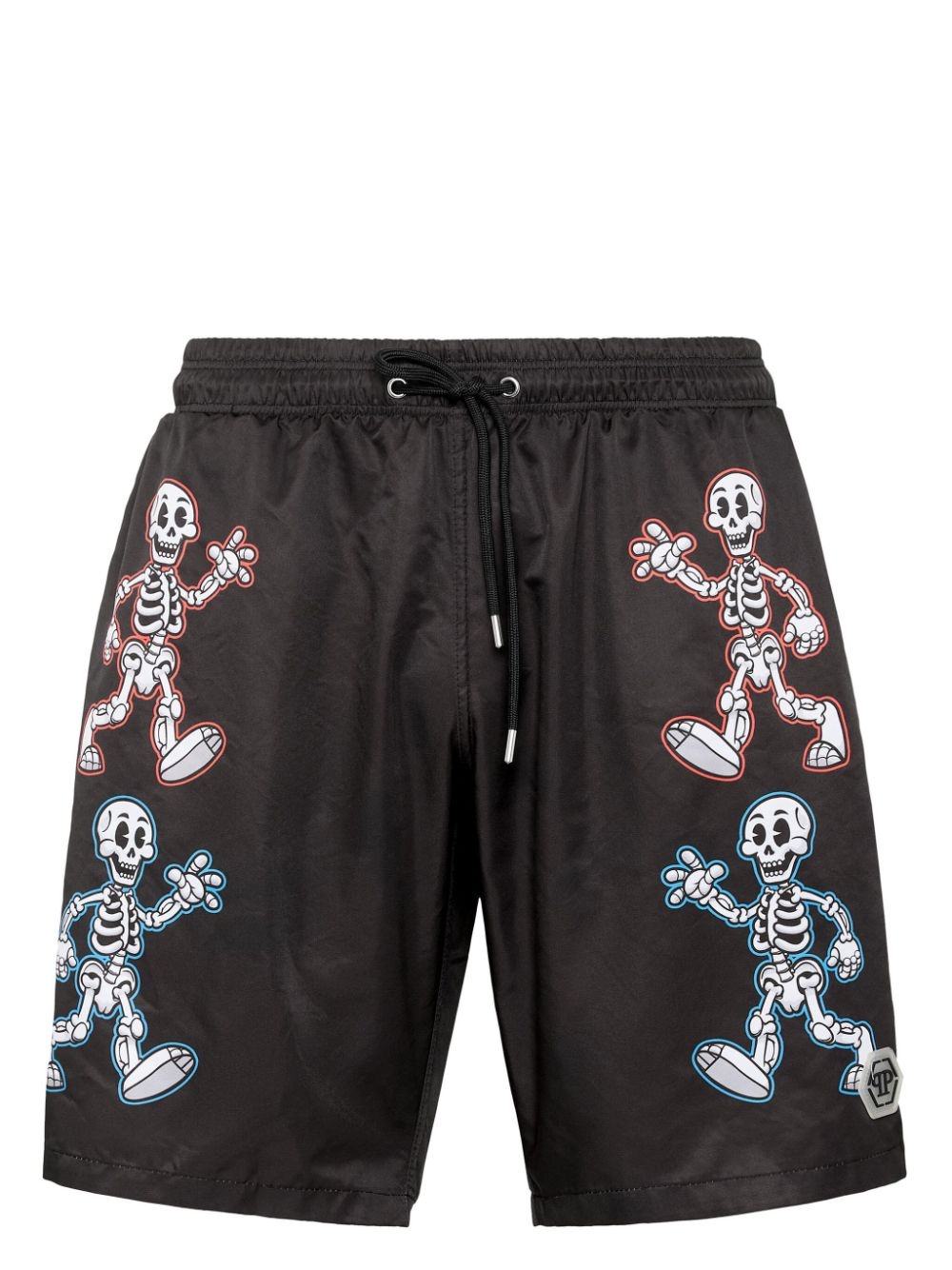 skeleton-print swim shorts - 1
