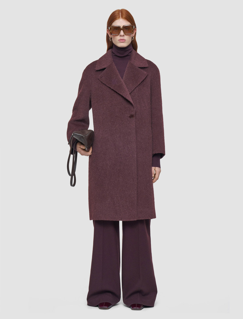 JOSEPH Yves Brushed Double Face Alpaca Coat outlook