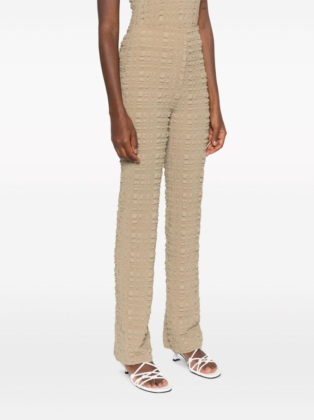 Juna seersucker slim-fit trousers - 3
