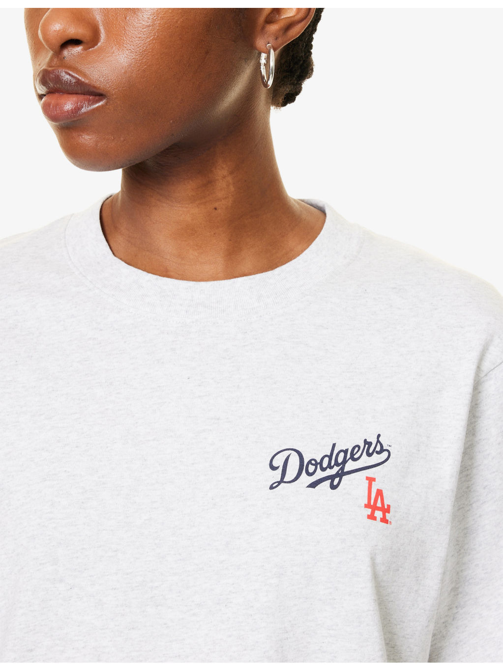 Dodgers Serif Round-Neck Cotton-Jersey T-Shirt - 5