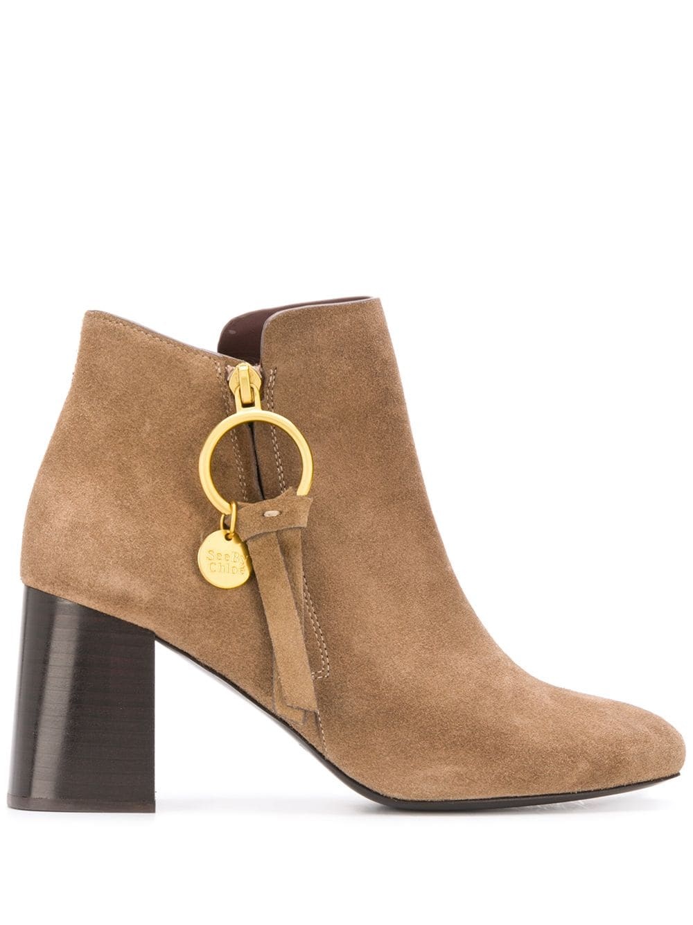 Louise logo charm ankle boots - 1