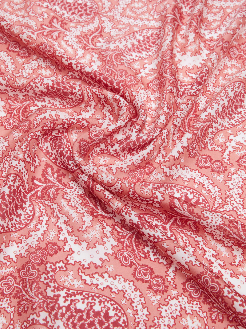 SARONG Modal and silk maxi square - SALMON 3