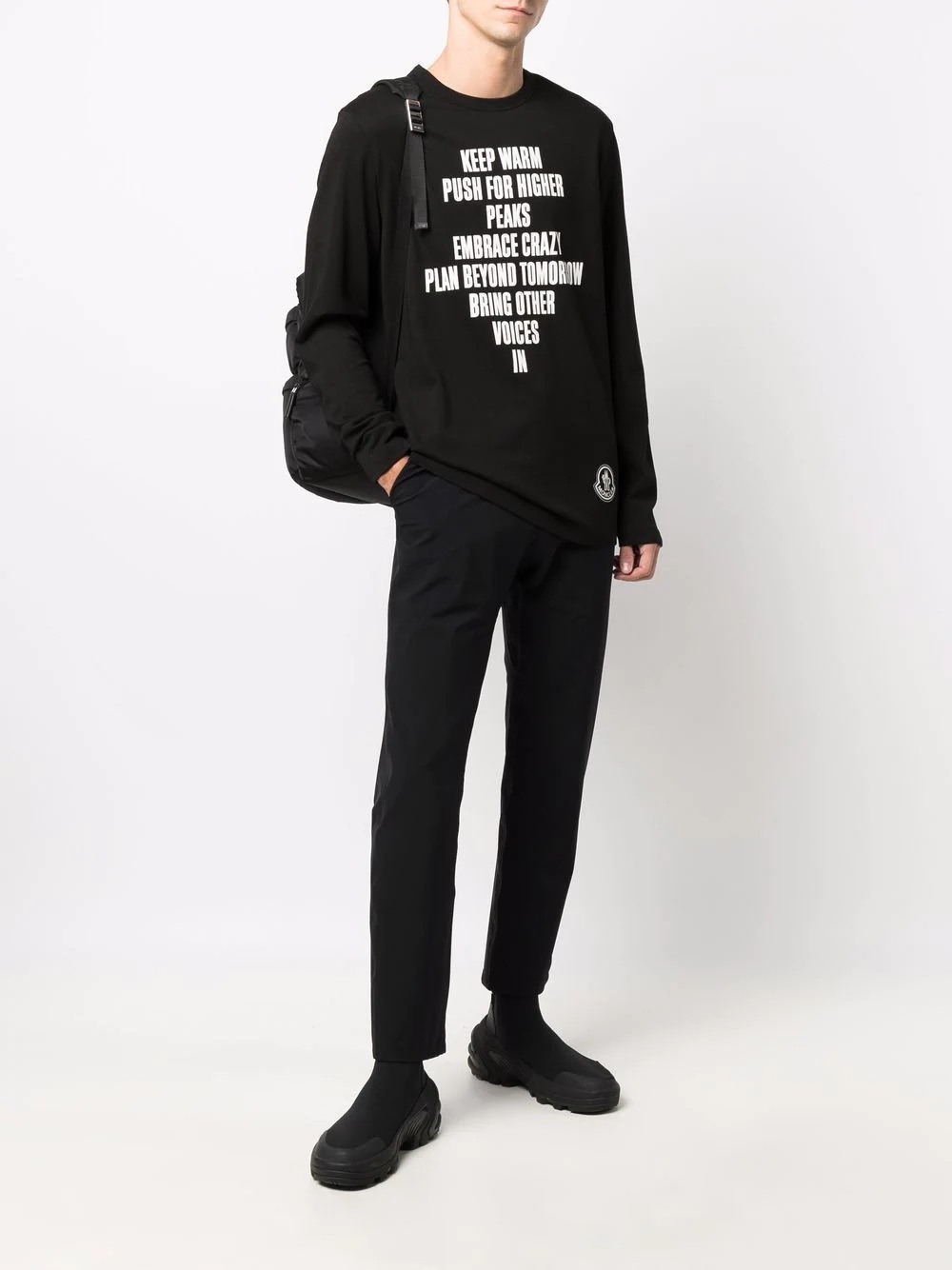 slogan-print sweatshirt - 2