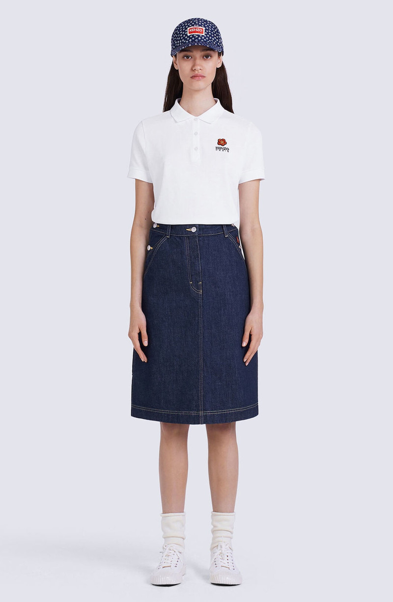 KENZO 'BOKE FLOWER' denim skirt outlook