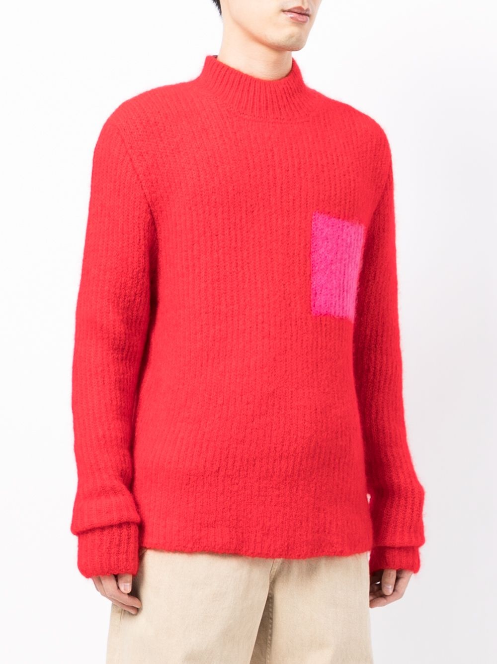 mock-neck jumper - 3