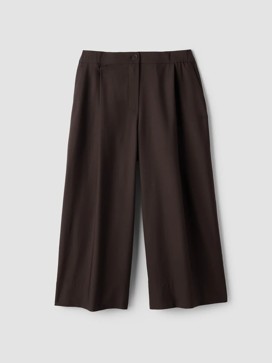 Seasonless Wool Pleated Culotte - 1