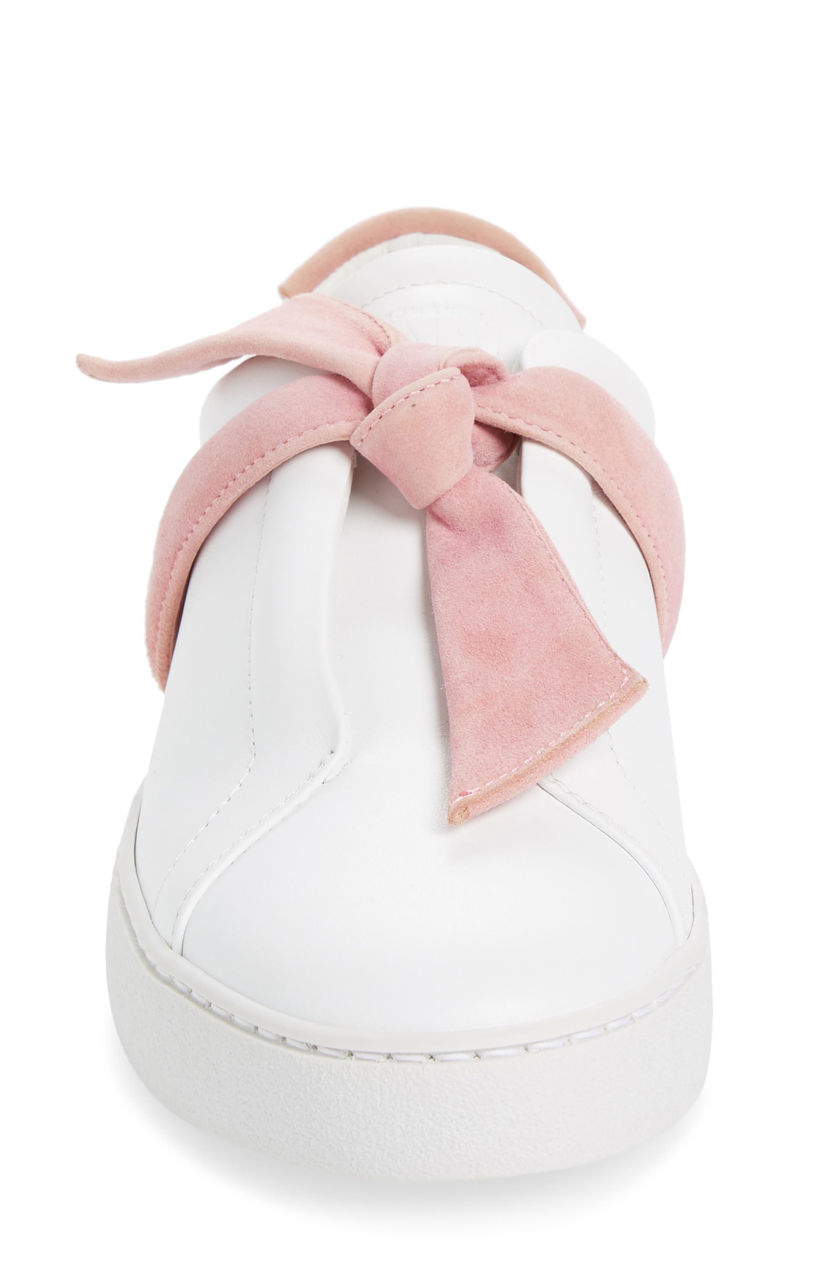Alexandre Birman Clarita Bow Sneaker in Pink/White at Nordstrom - 4